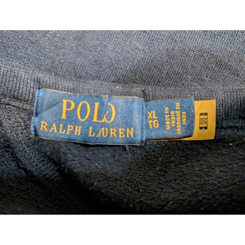 Polo‎ Ralph Lauren Mens XL Navy Blue Varsity Graphic Logo Crewneck Sweatshirt - Picture 6 of 6